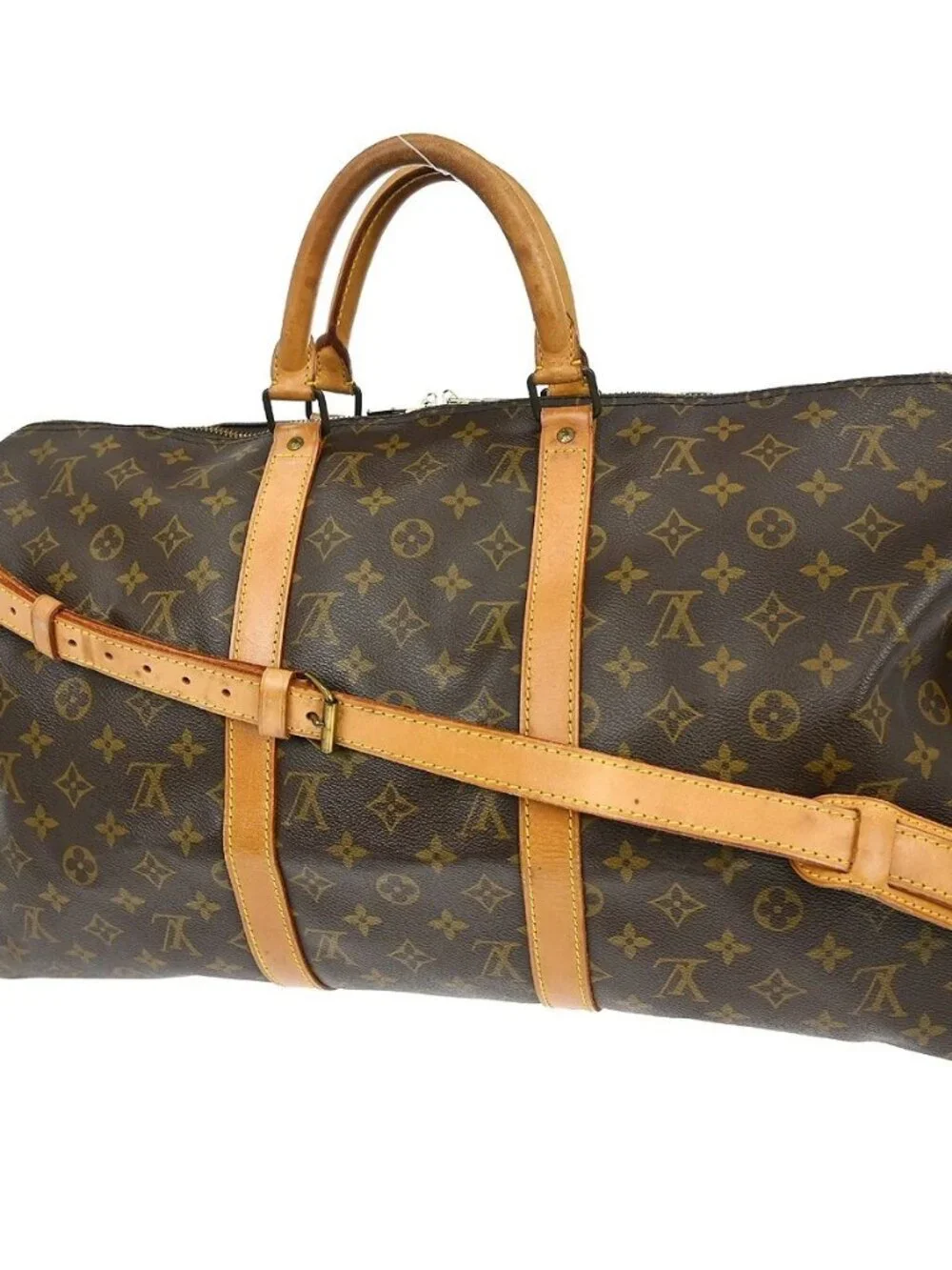2 LOUIS VUITTON KEEPALL 50 BANDOULIERE HANDBAG - Picture 2 of 16